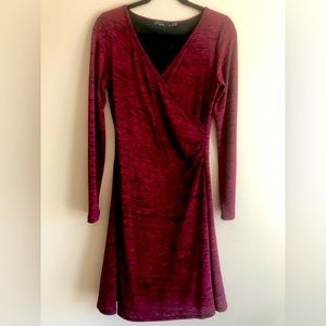 Prana Nadia Red Heather Wrap Dress